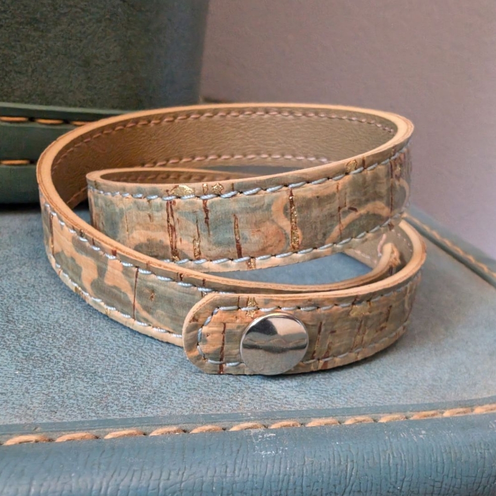 Cork wrap bracelet